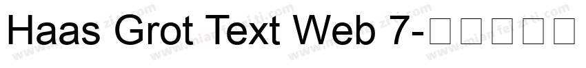 Haas Grot Text Web 7字体转换